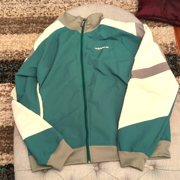 adidas originals blocked anorak jacket